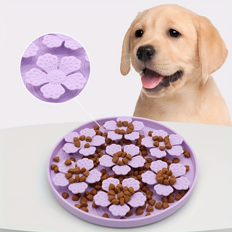 Silicone Suction Bowl - Silicone pet alimentador lento esteira pratos