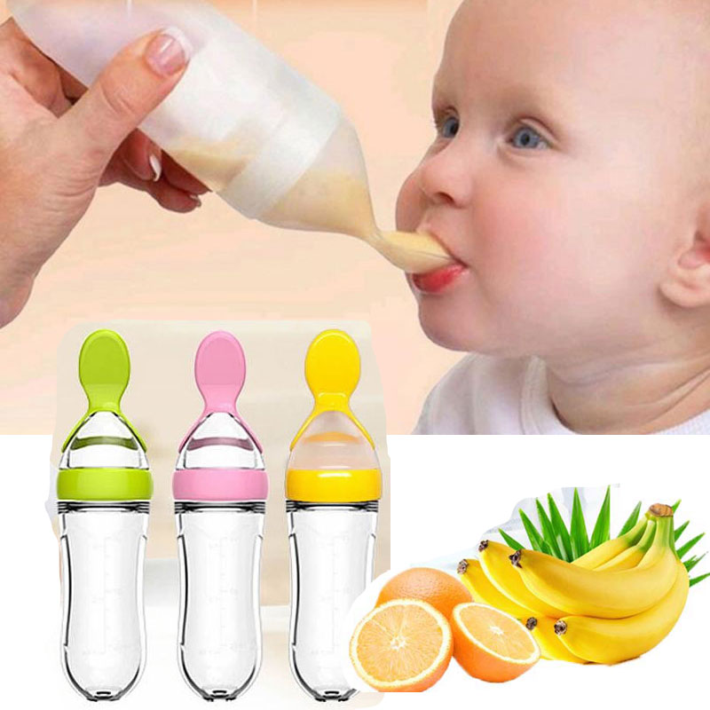 Baby Food Dispensing Spoon - Venda quente garrafa de silicone de