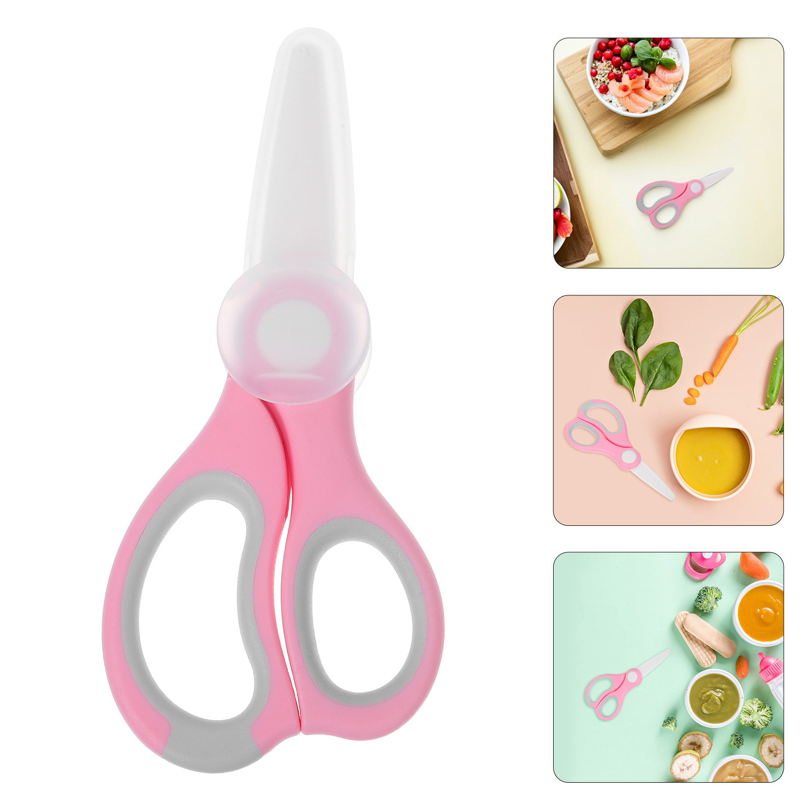 Veggie Baby Food - Tesoura Portátil de Cerâmica para Alimentos