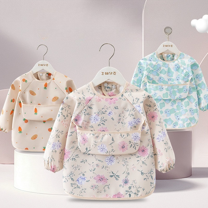 Baby Food Apron - 1 Unidade Babador Infantil Impermeável de