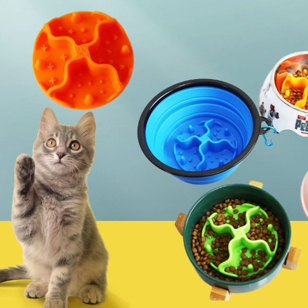 Silicone Suction Bowl - Novo silicone alimentador lento inserção antiderrapante