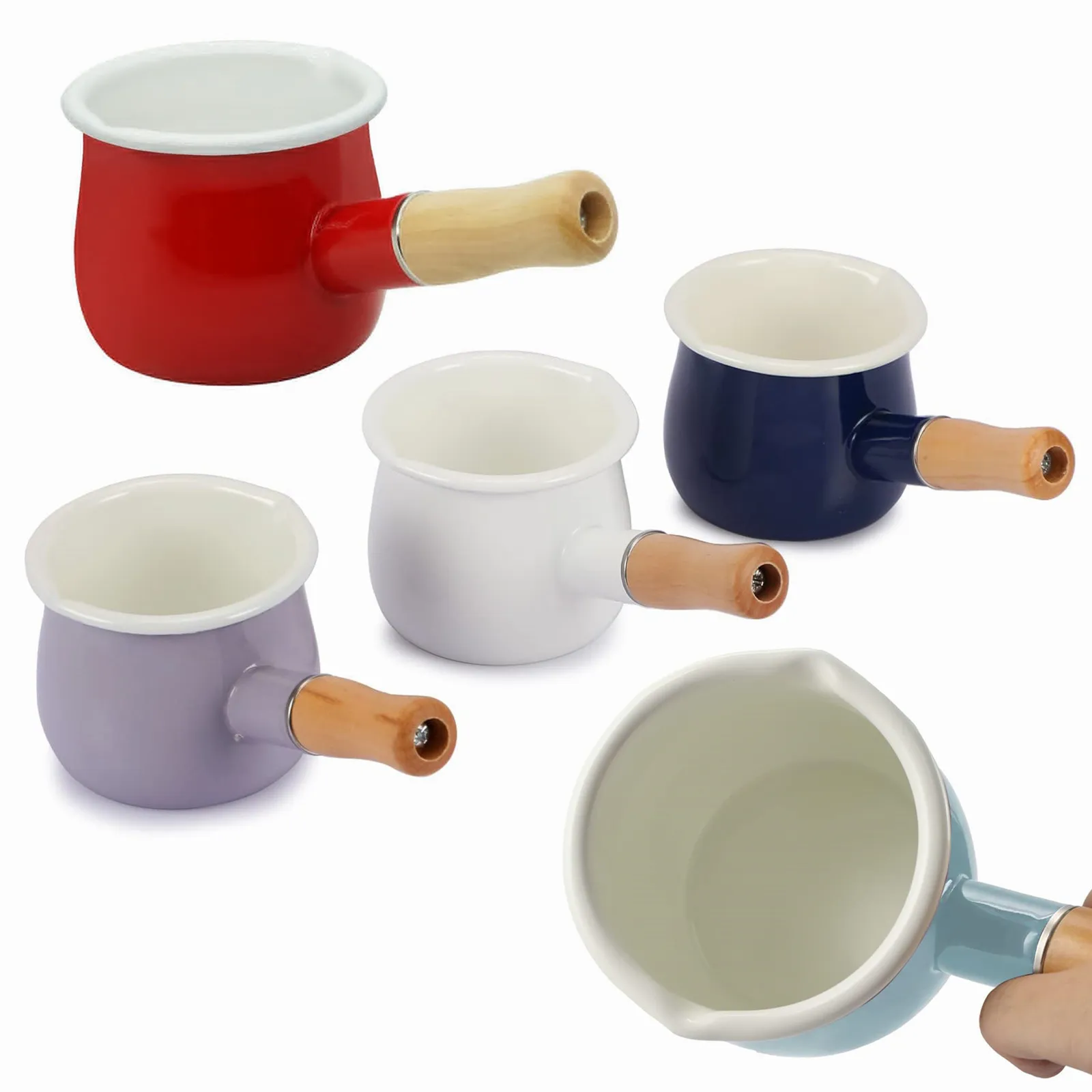 Baby Food With Iron - Panela de Leite Esmaltada Pequena com