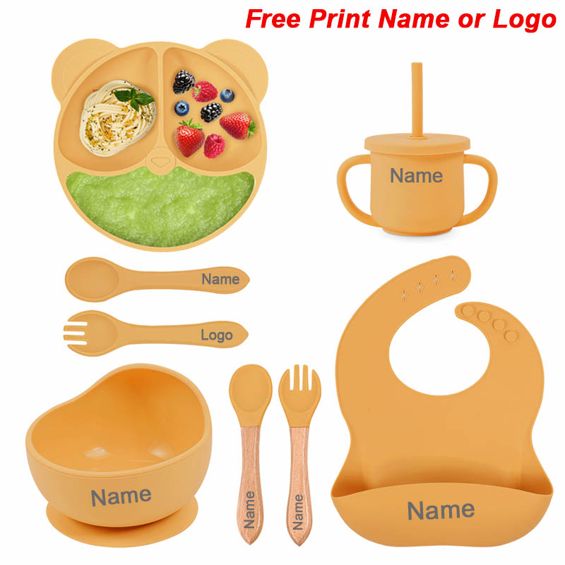 Silicone Suction Bowl - Conjunto de alimentação de silicone para