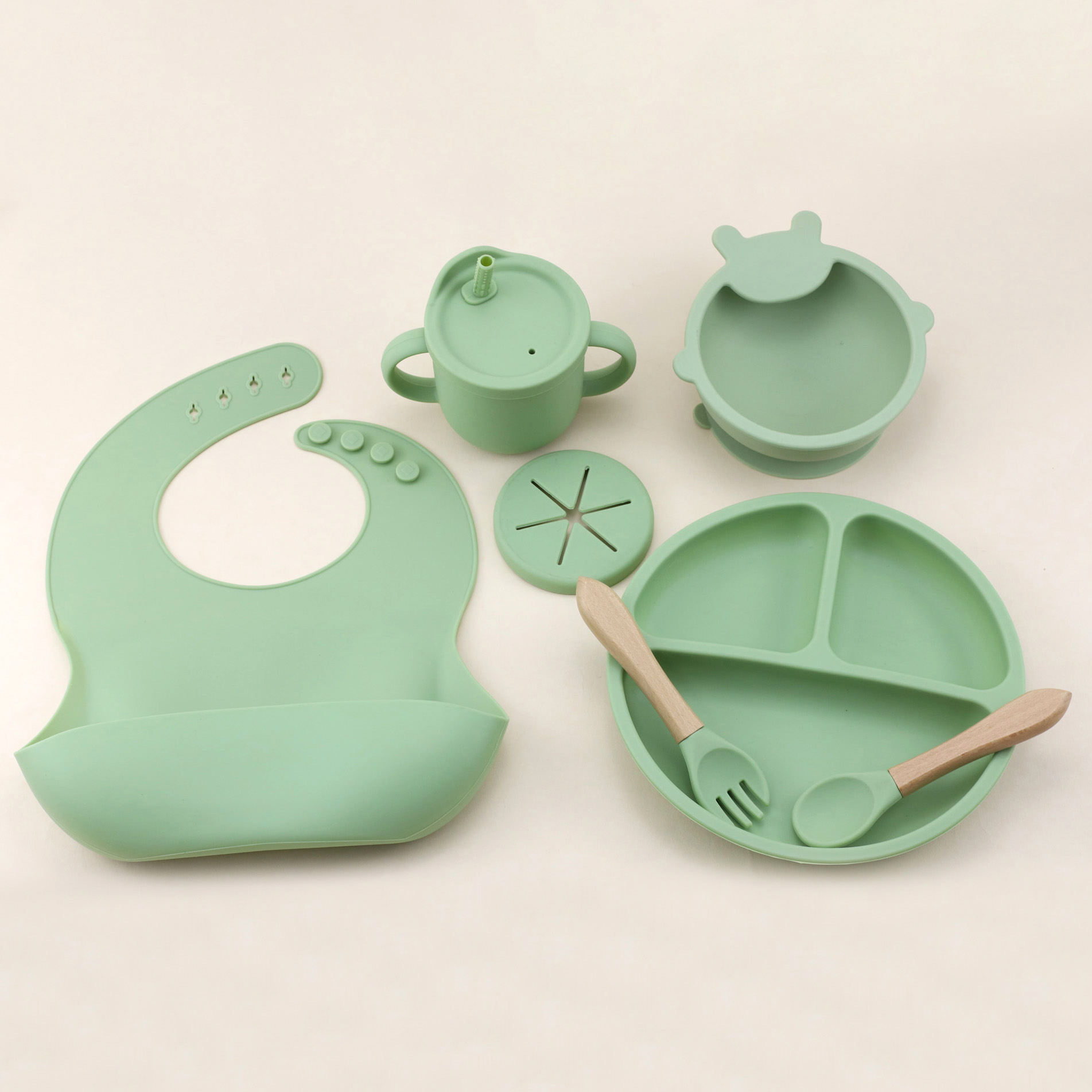 Conjunto de talheres de silico - Silicone Suction Bowl avaliação e preço