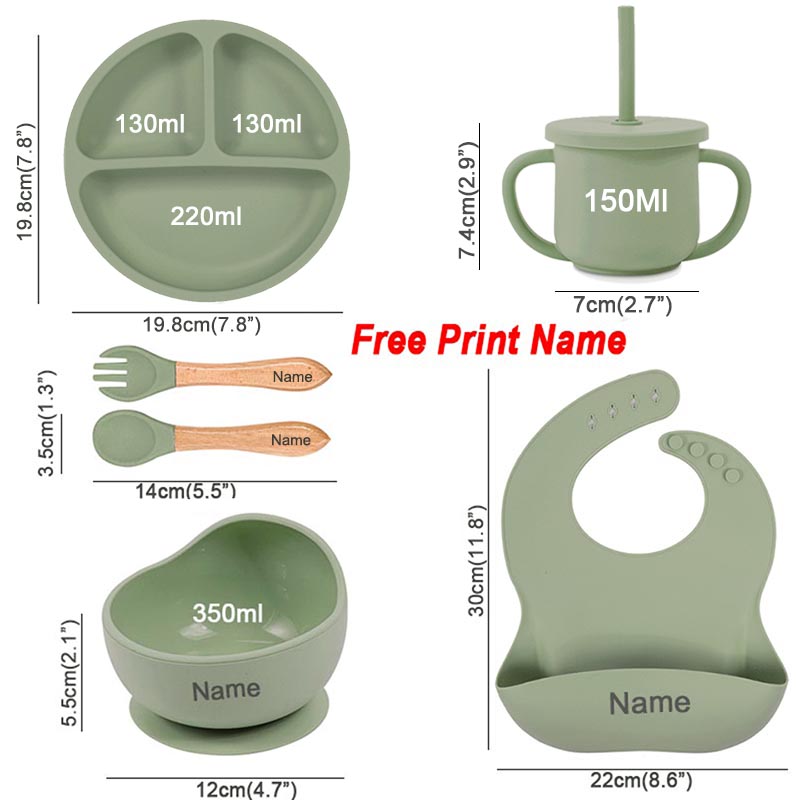 6 pçs utensílios de mesa de si - Baby Food Menu avaliação e preço