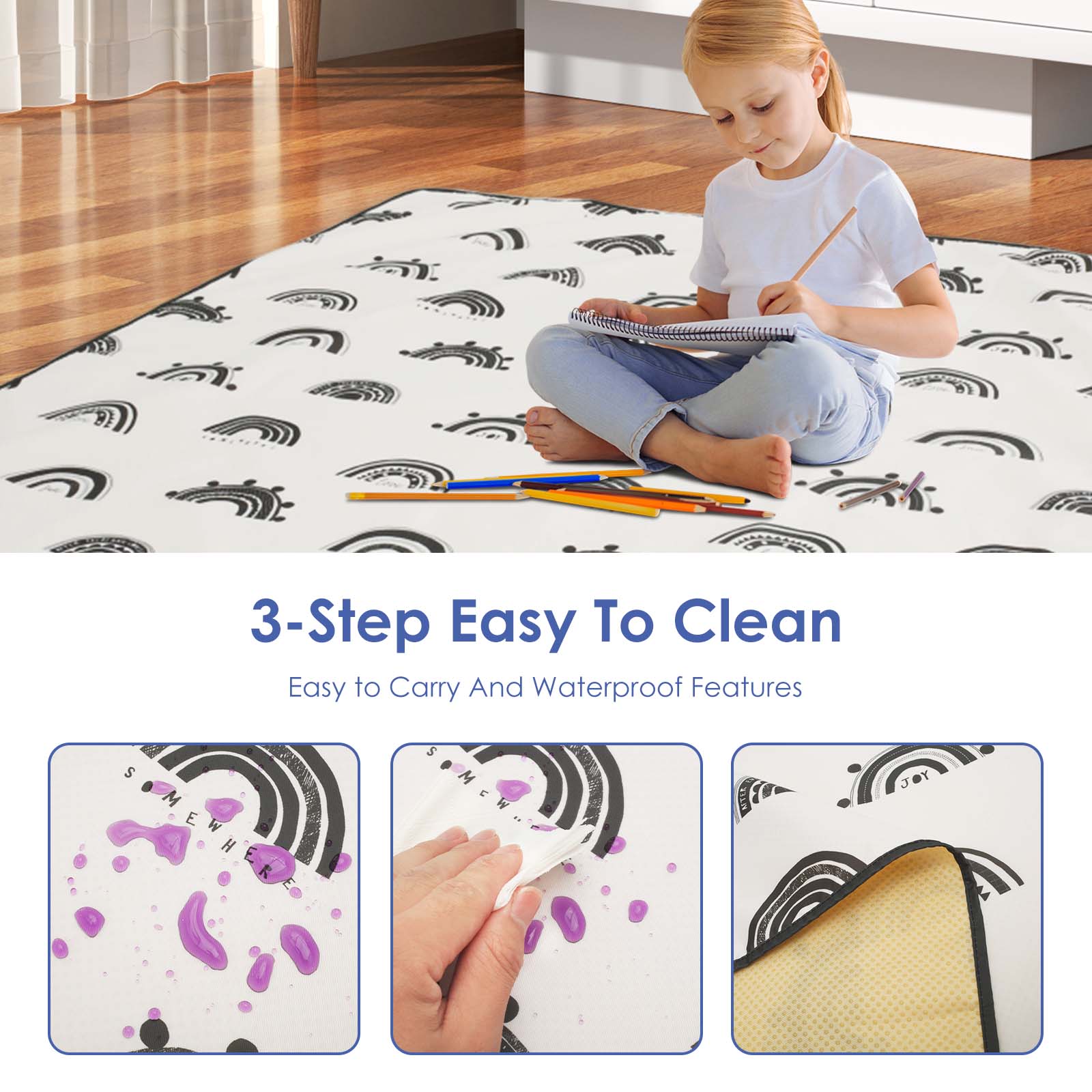 Tapete antiderrapante para beb - Highchair Splash Mat avaliação e preço
