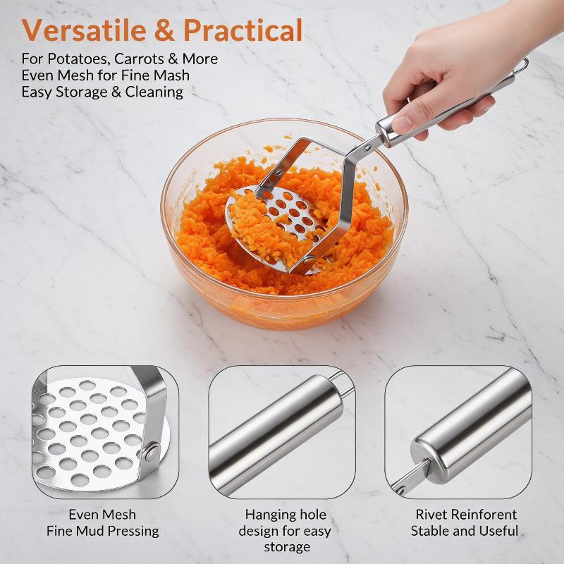 Amassador Manual de Aço Inoxid - Veggie Baby Food avaliação e preço
