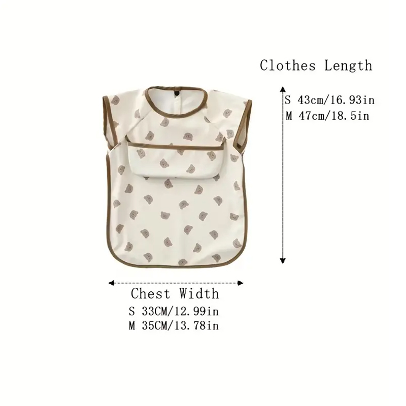 Babadores sem mangas para bebê - Baby Food Apron avaliação e preço
