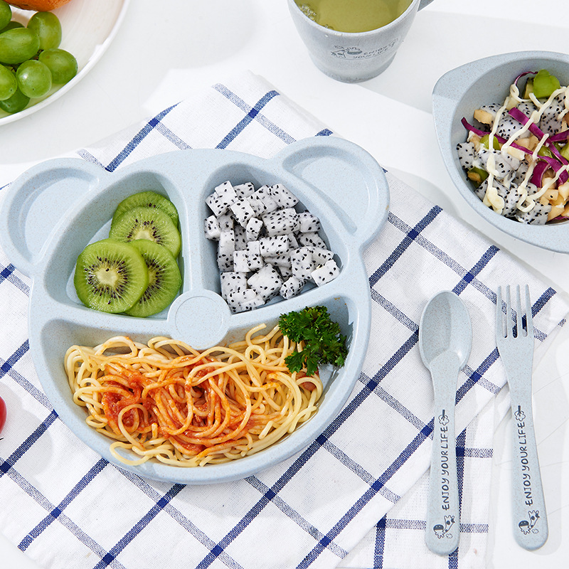 3 pçs/set palha de trigo conju - Baby Food Menu avaliação e preço