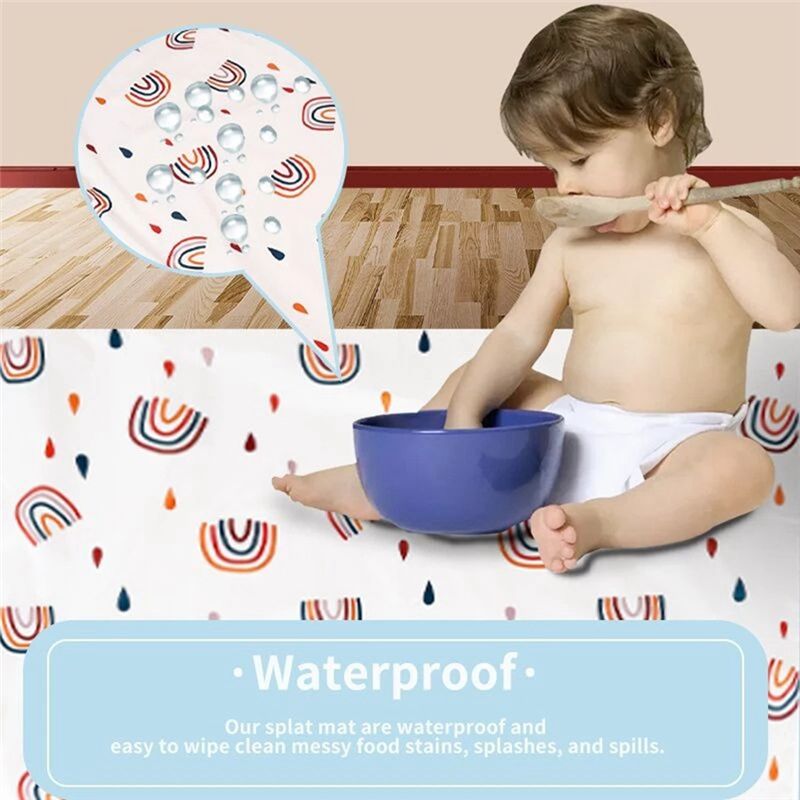 【Flash DEAL】 Tapete antiderrap - Highchair Splash Mat avaliação e preço