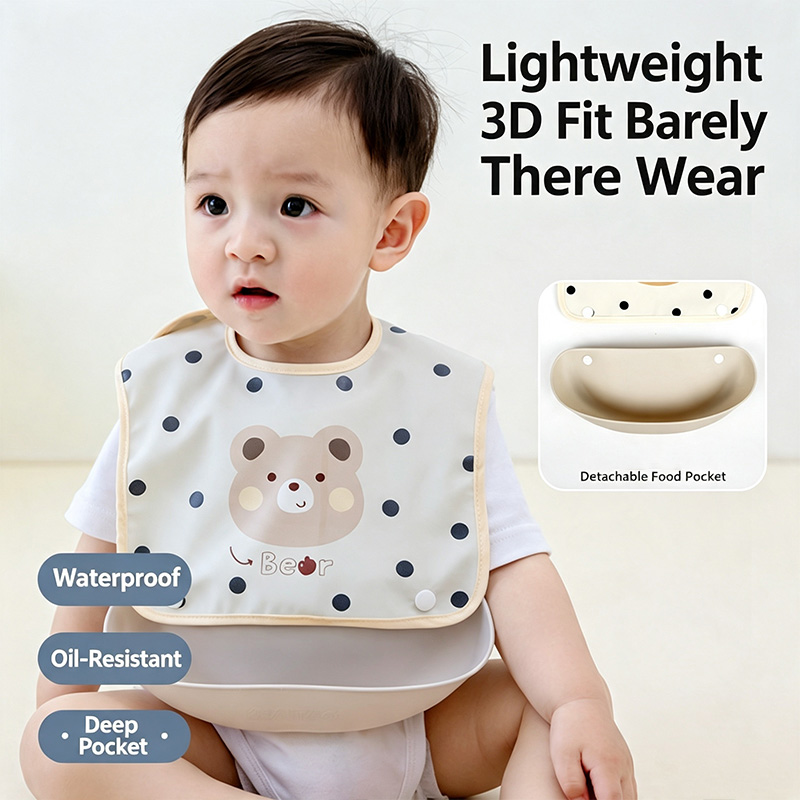 Babador de Alimentação Destacá - Baby Food Apron avaliação e preço