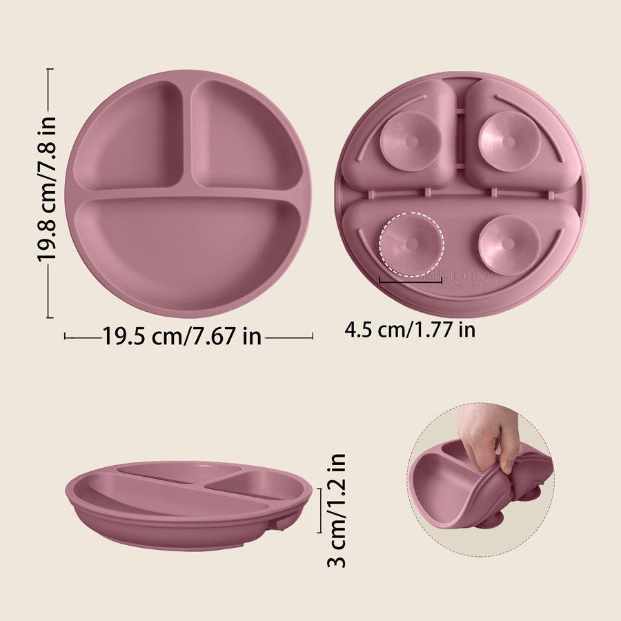 1 pçs bebê otário placa de jan - Silicone Suction Bowl avaliação e preço