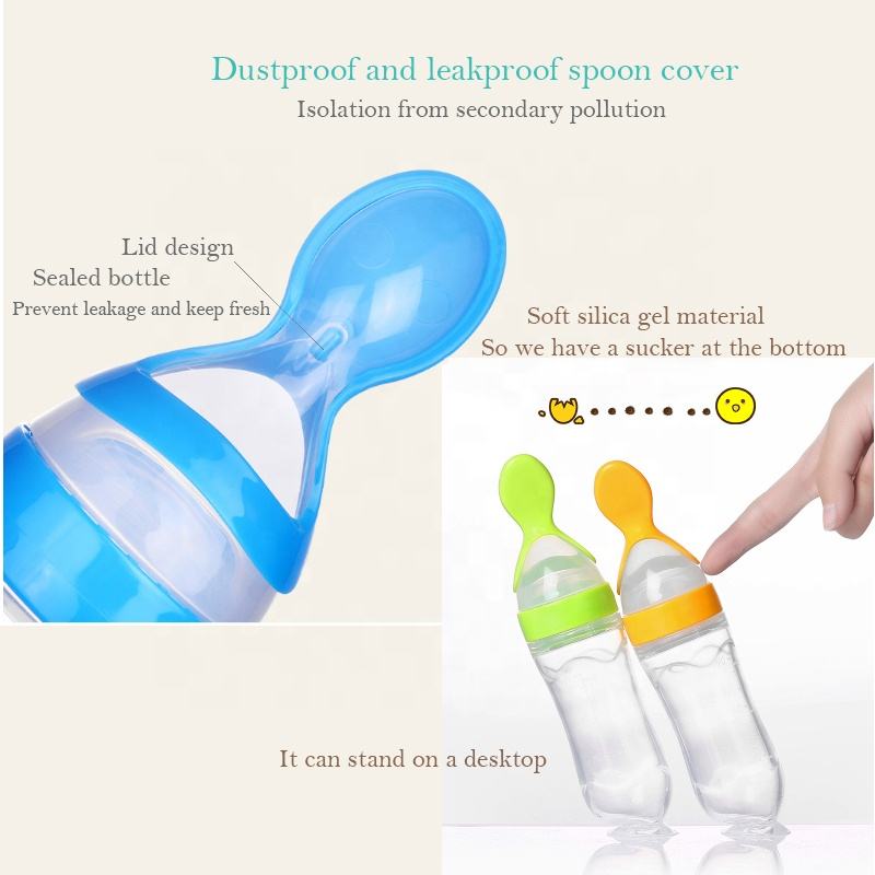 Venda quente garrafa de silico - Baby Food Dispensing Spoon avaliação e preço