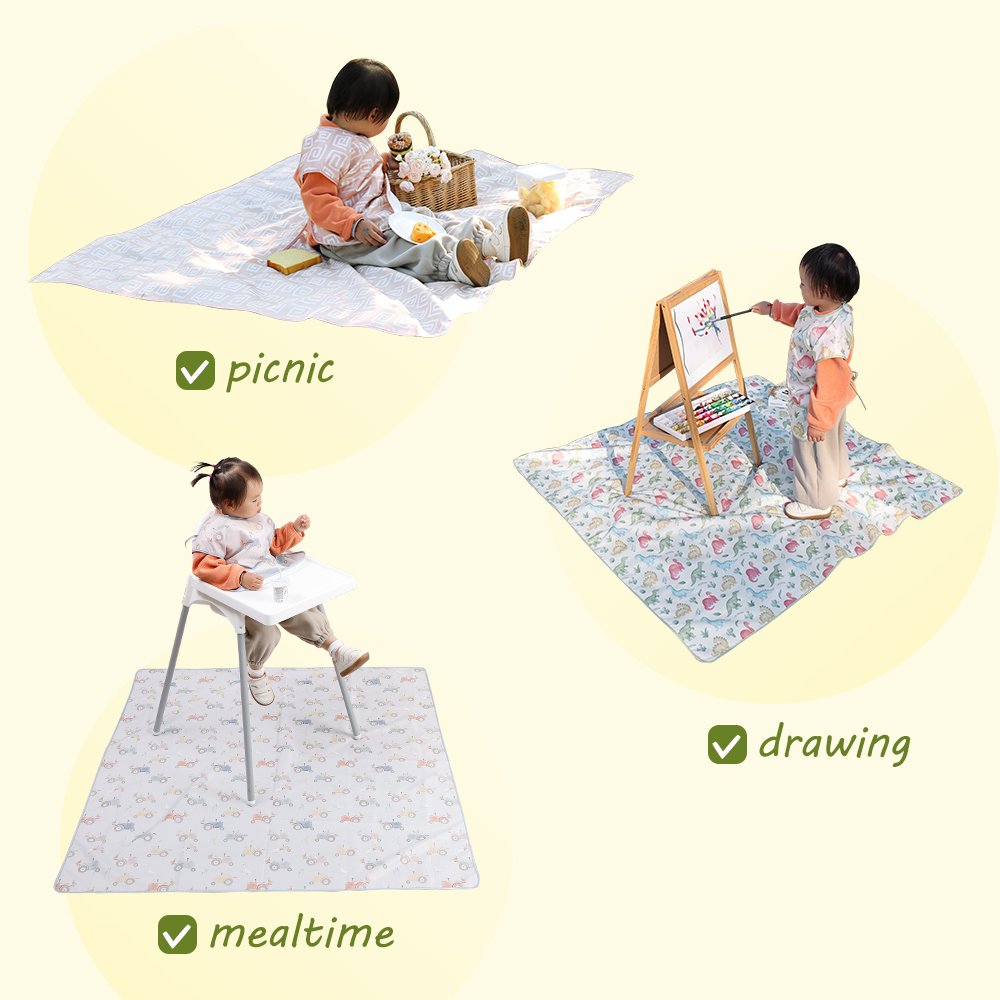 Elinfant 1 pc cadeira alta do  - Highchair Splash Mat avaliação e preço
