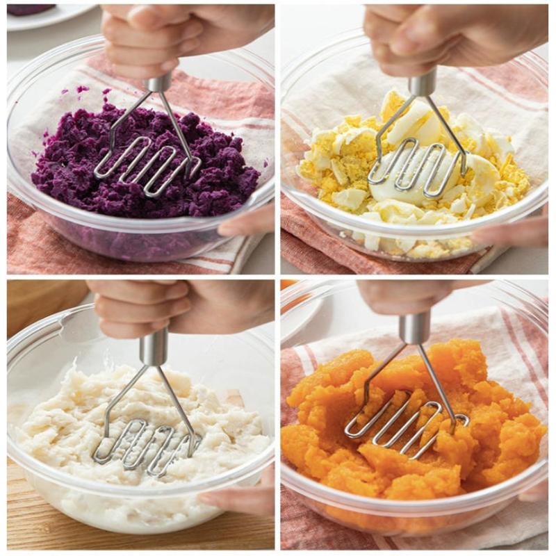 Amassador de batatas em aço in - Baby Food With Iron avaliação e preço
