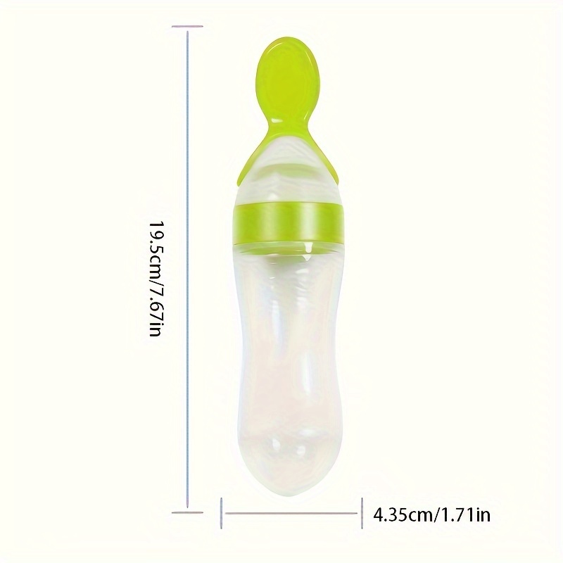 Garrafa de silicone para alime - Baby Food Dispensing Spoon avaliação e preço