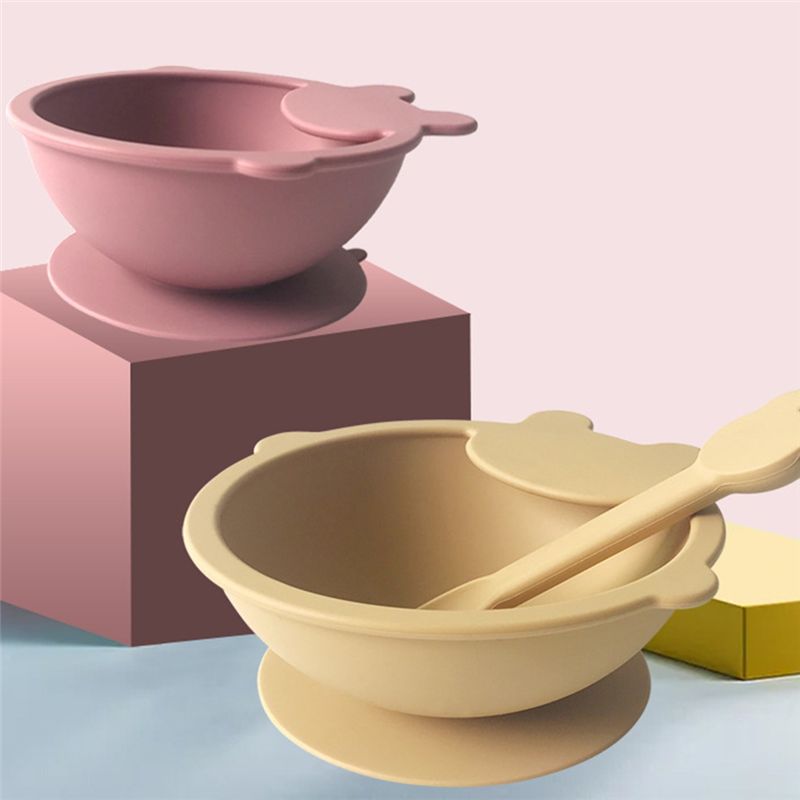 Conjunto de Pratos de Silicone - Silicone Suction Bowl avaliação e preço