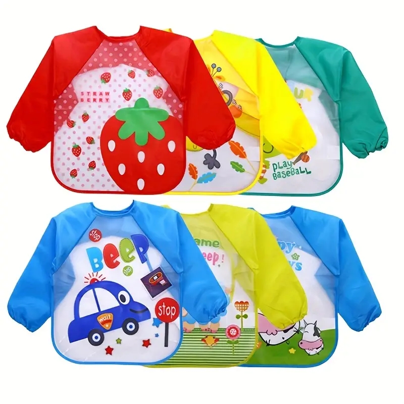 Babadores de bebê de manga lon - Baby Food Quantity avaliação e preço
