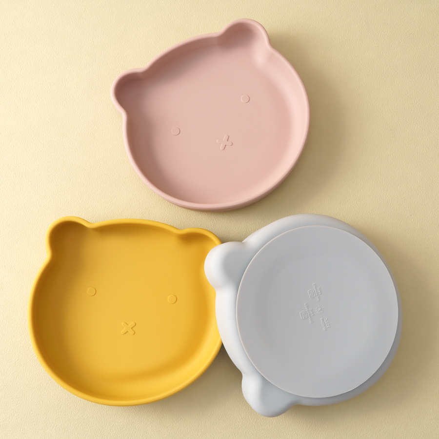 1pc silicone pratos do bebê su - Baby Food Quantity avaliação e preço