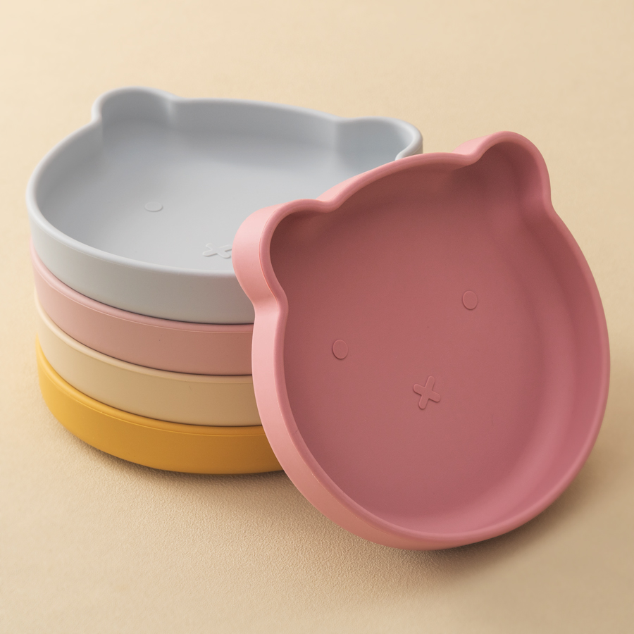 1pc silicone pratos do bebê su - Baby Food Quantity avaliação e preço