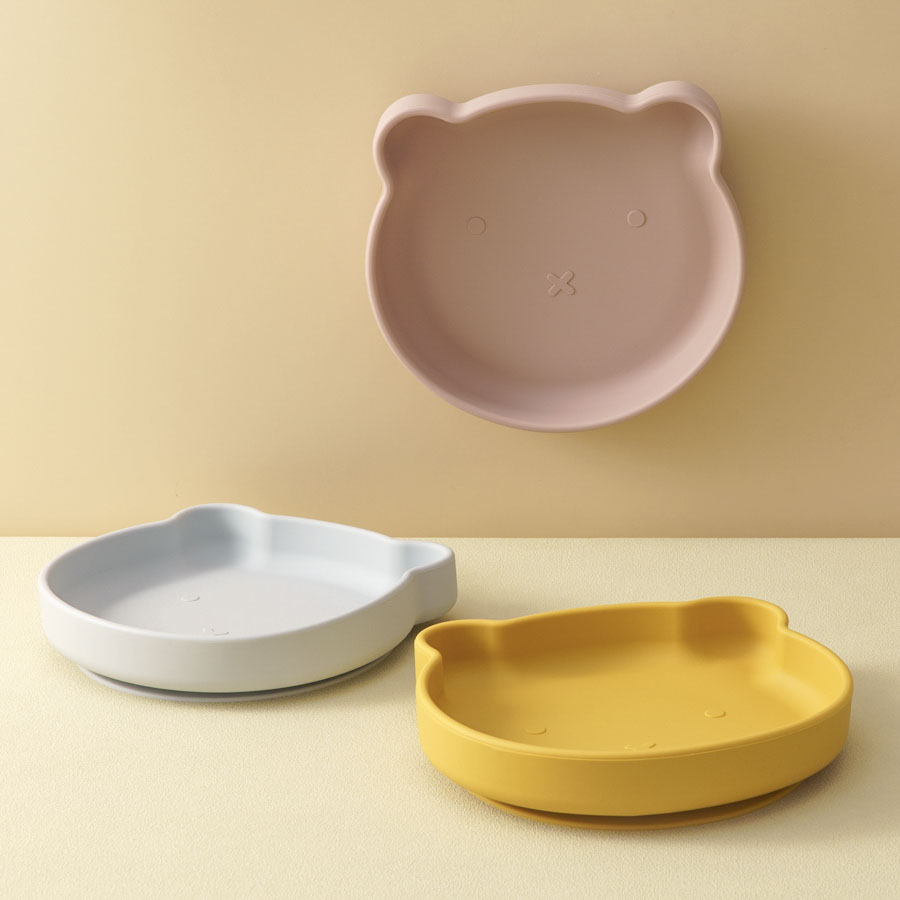 1pc silicone pratos do bebê su - Baby Food Quantity avaliação e preço