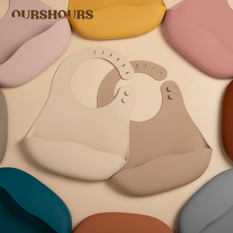 Silicone Baby Bibs BPA Livre C - Baby Food Apron avaliação e preço