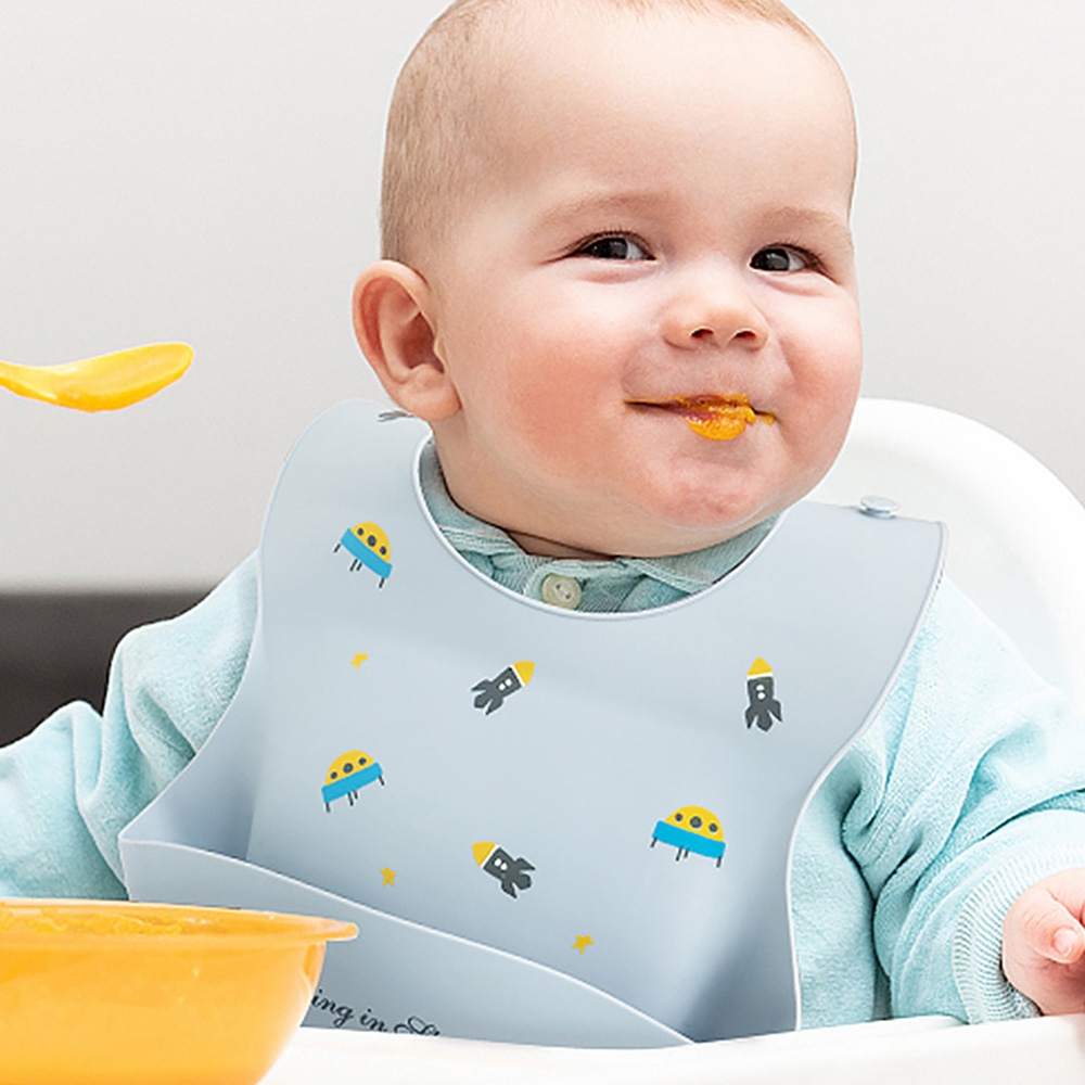 Bebê impermeável macio silicon - Baby Food Apron avaliação e preço