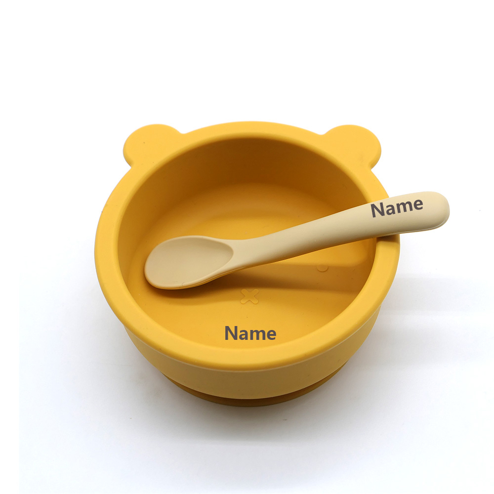 Conjunto de talheres infantis, - Silicone Suction Bowl avaliação e preço