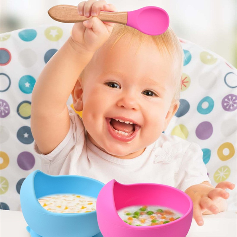 2 pçs/set bebê colher de silic - Baby Food Dispensing Spoon avaliação e preço