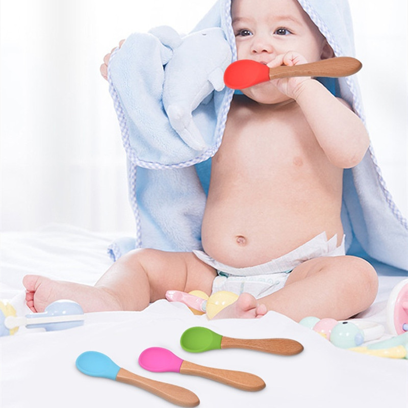 2 pçs/set bebê colher de silic - Baby Food Dispensing Spoon avaliação e preço