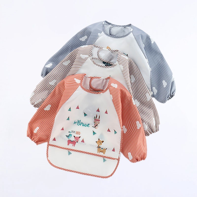 Babadores de bebê bonito color - Baby Food Apron avaliação e preço