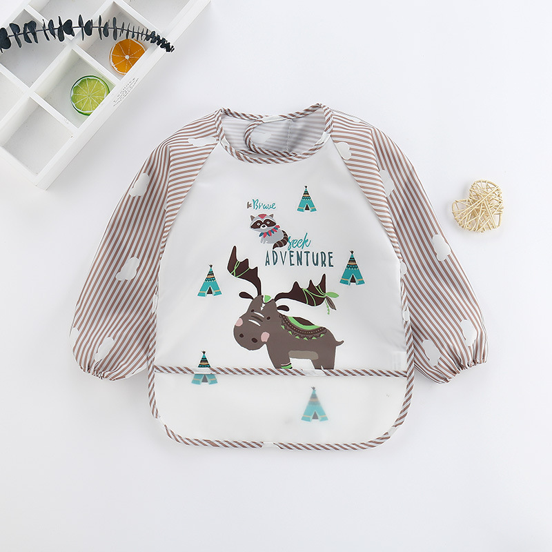 Babadores de bebê bonito color - Baby Food Apron avaliação e preço